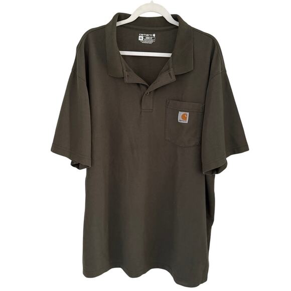 Carhartt Other - Carhartt Mens Loose Fit Midweight Short Sleeve Button-Down Polo Shirt Size 3XL